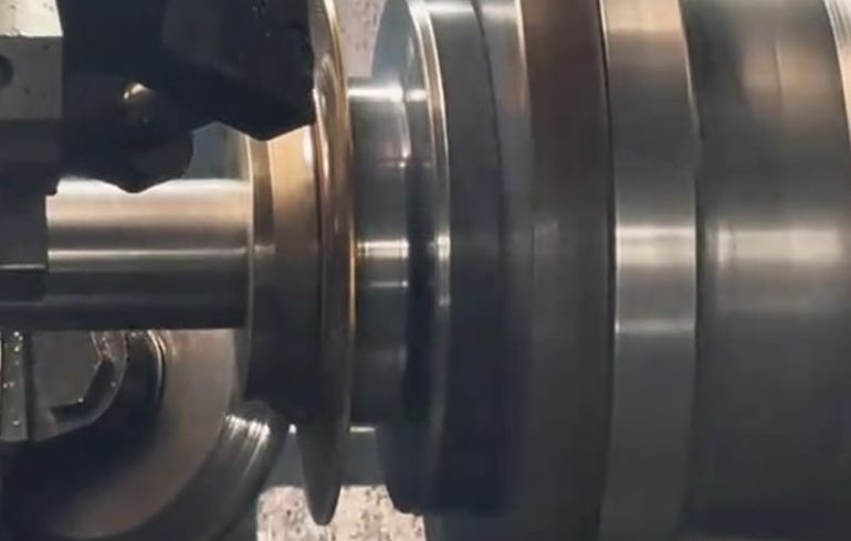 CNC metal spinning machine for parts