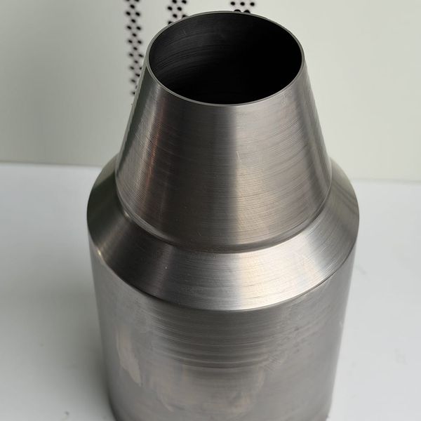 Aviation-grade 7075 aluminum welded rectifier cone assembly for aerospace defense applications.
