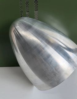 Precision 5A02-H112 aluminum spinning skin assembly for aerospace industrial applications with mirror finish.