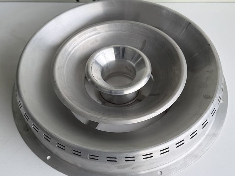 5A02-H112 aluminum GIS high-voltage component spun part for electrical switchgear with seamless integration.