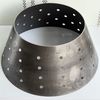 Q355D 19-layer variable diameter conical spinning part with sandblasted finish for stacked structural assembly.