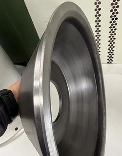 Q355B high-strength steel heavy-duty rear hub disc for mining machinery with precision stamped forming.