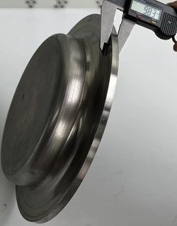 SUS310S heat-resistant stainless steel spinning part for high-temperature industrial equipment with mirror polish.