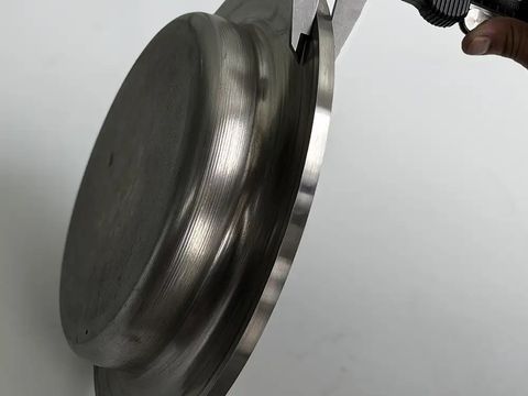 SUS310S heat-resistant stainless steel spinning part for high-temperature industrial equipment with mirror polish.