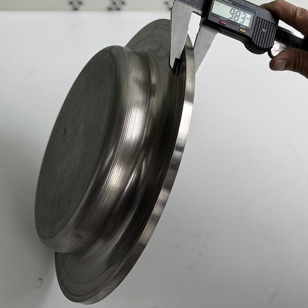 SUS310S heat-resistant stainless steel spinning part for high-temperature industrial equipment with mirror polish.