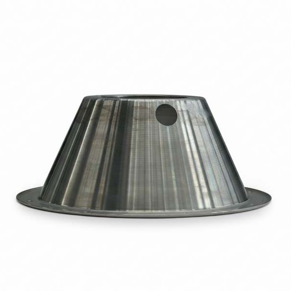 High‑precision SUS304 metal spinning shield used in the electronics industry. Features 2.0mm stainless steel construction, polished surface, and excellent dimensional accuracy for reliable electronic protection.