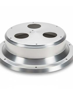 High‑precision fixed base made from Q235B carbon steel using metal spinning. Built with a 1.5mm wall thickness and Ø500×H120 dimensions, and finished with a protective zinc coating for enhanced corrosion resistance.