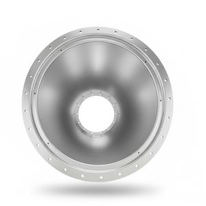 Small aluminum lampshade manufactured by high‑efficiency mass‑production metal spinning. Features excellent surface finishing, high reflectivity, and consistent forming quality—ideal for lighting applications requiring precision and visual performance