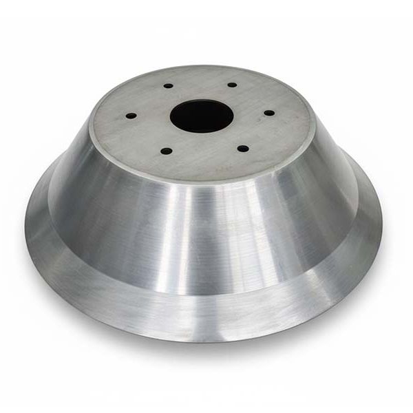 Durable carbon steel hopper for agricultural machinery, manufactured by high‑strength metal spinning for excellent forming consistency. Ideal for mass production with competitive pricing, stable performance, and reliable structural strength.